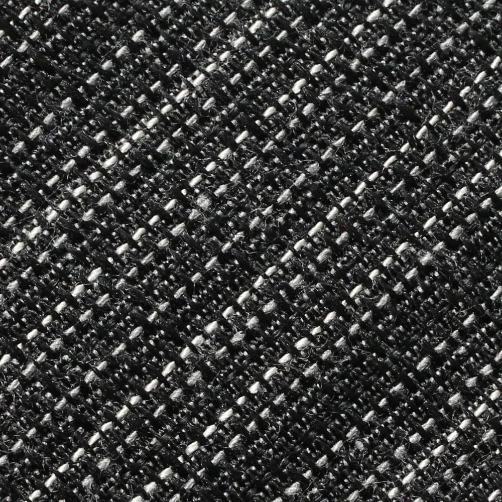 Black White Two Tone Baby Linen Fabric