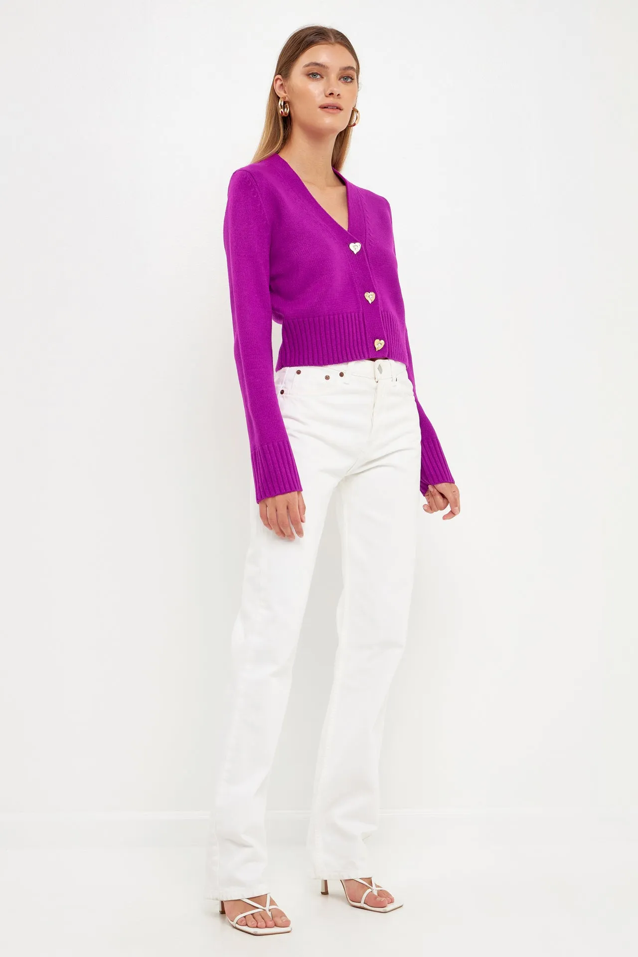 Heart Button Cardigan