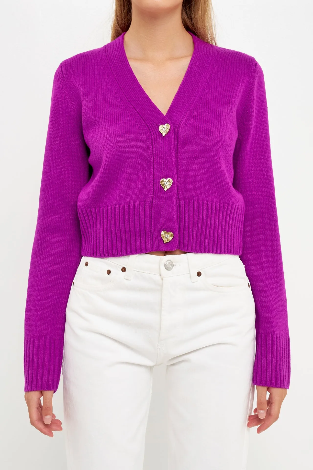 Heart Button Cardigan