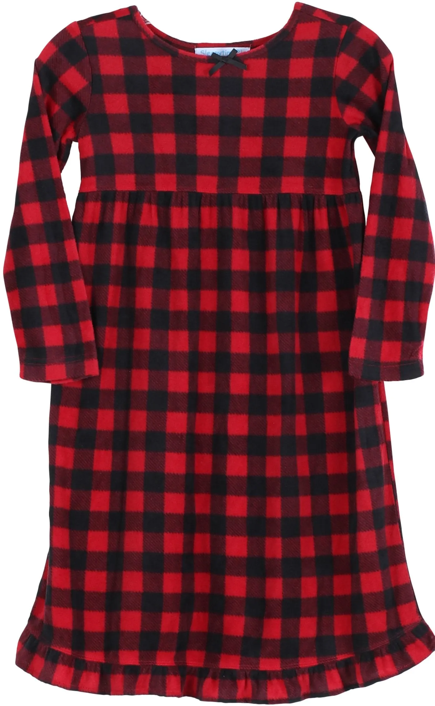 SleepytimePjs Christmas Family Matching Winter Fleece Deer Buffalo Plaid Pajamas