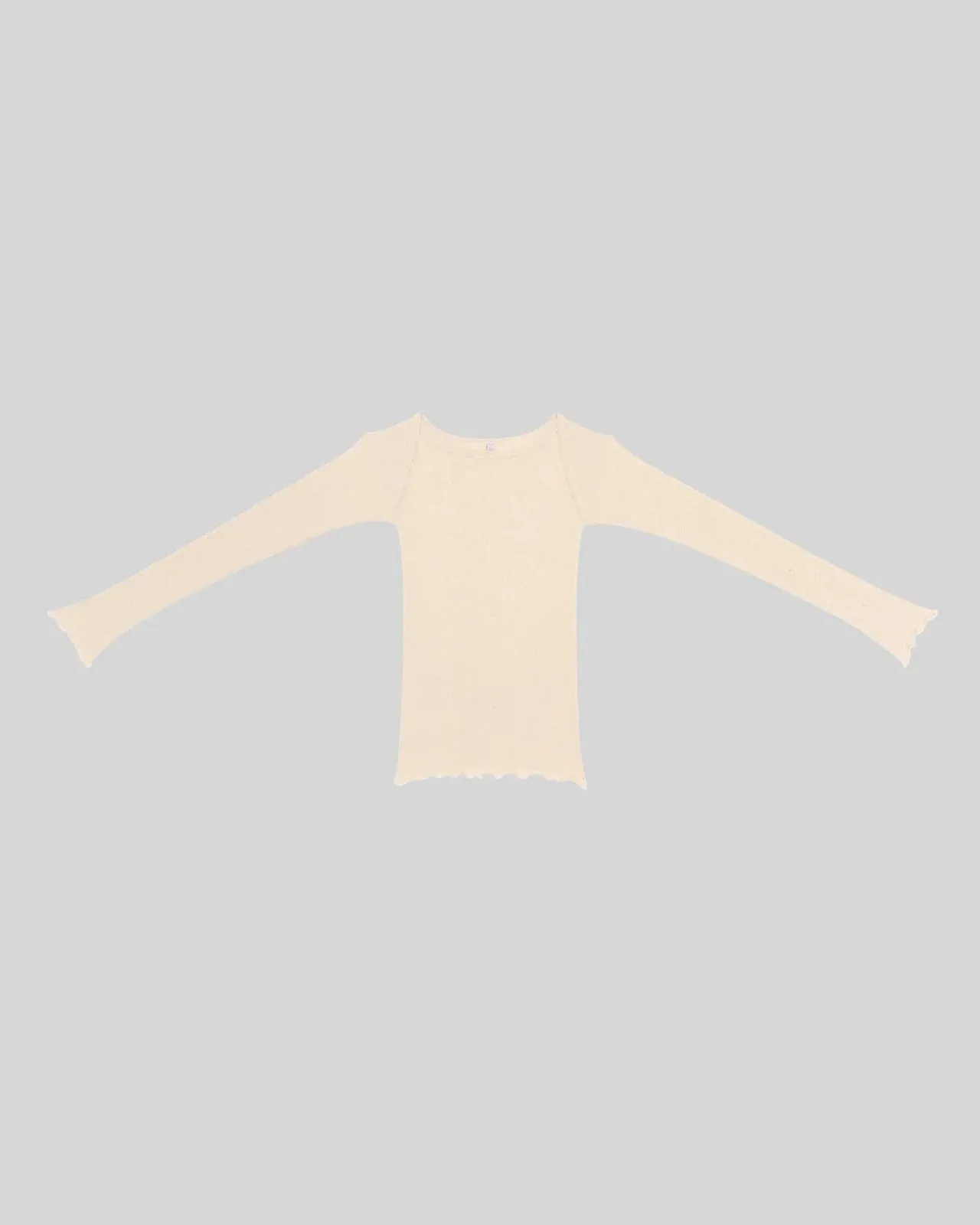 Undyed Disc Long Sleeve Top